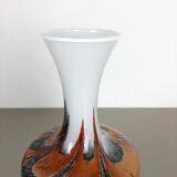 Extra Large Vintage Pop Art Opaline Florence Vase Design 1970s, Italy