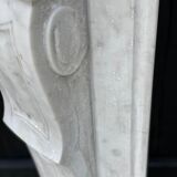 Louis XV Style Fireplace In Carrara Marble