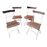 Lot de 4 chaises de jardin / bistrot