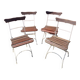 Lot de 4 chaises de jardin / bistrot