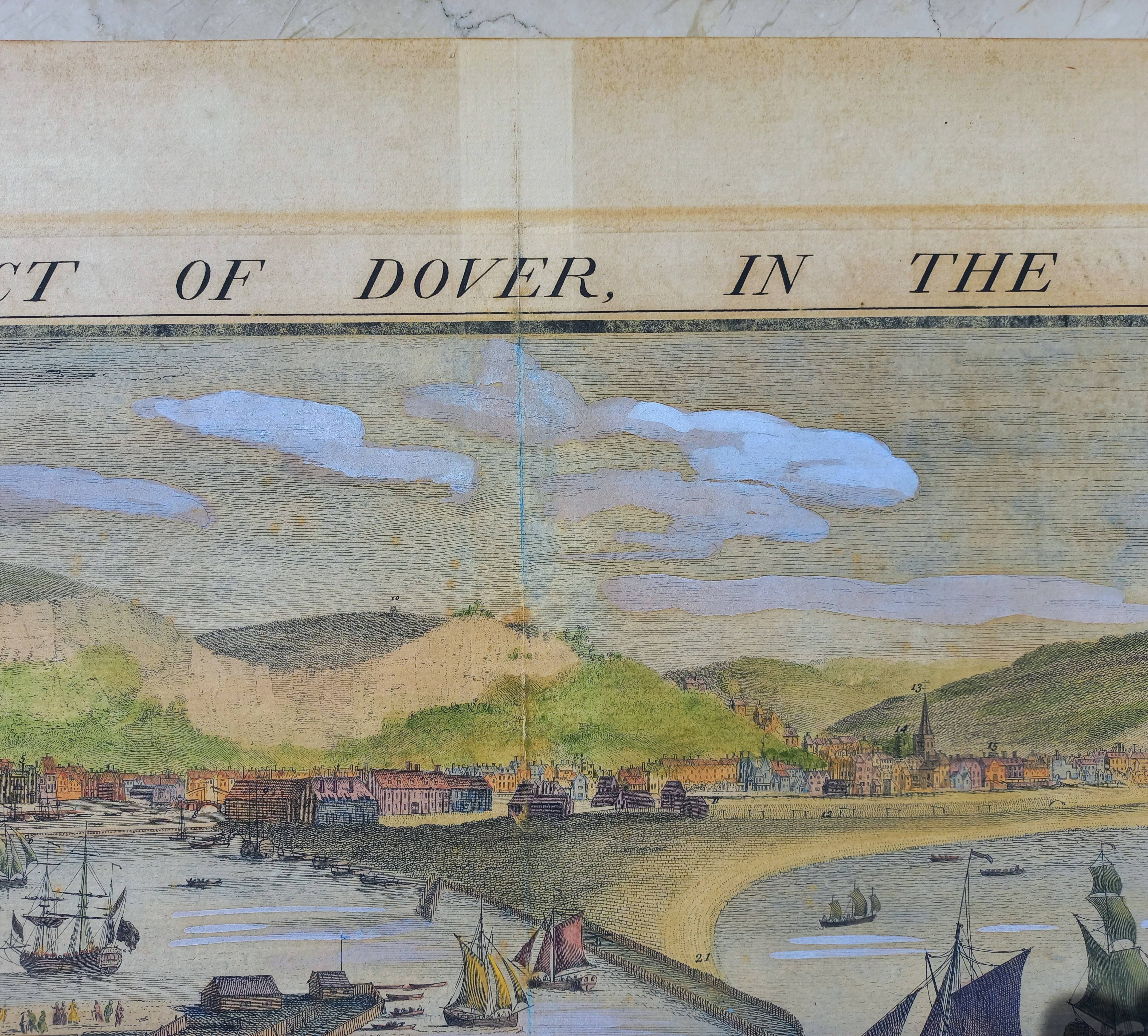 1739 Buck map Dover UK