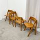 4 Fyrkat chairs, Nissen & Gehl, Denmark, circa 1970