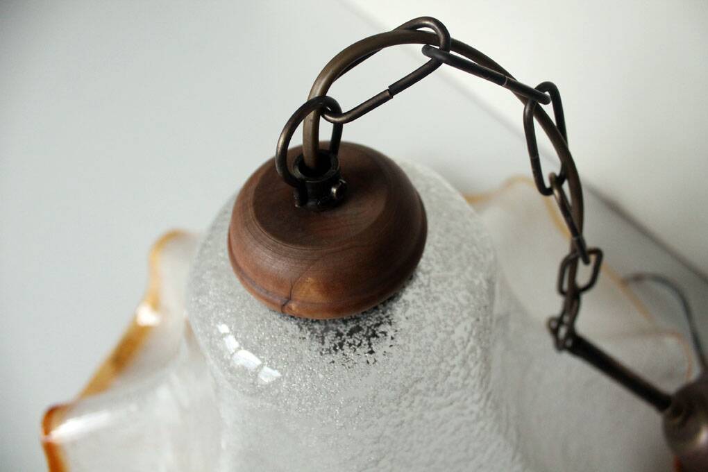 Suspension en verre de Murano, 70'