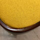 Thonet 215 en bois courbé jaune, récemment retapissé