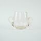 Glass ice bucket, Italian design, 1970s, made in Italy