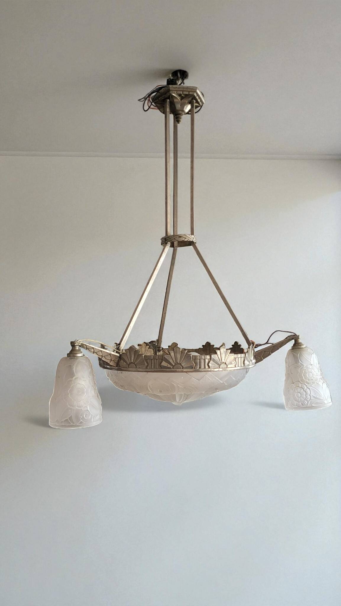 Lustre Art Déco Muller Frères Lunéville 1930