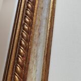 Large painted wood mirror