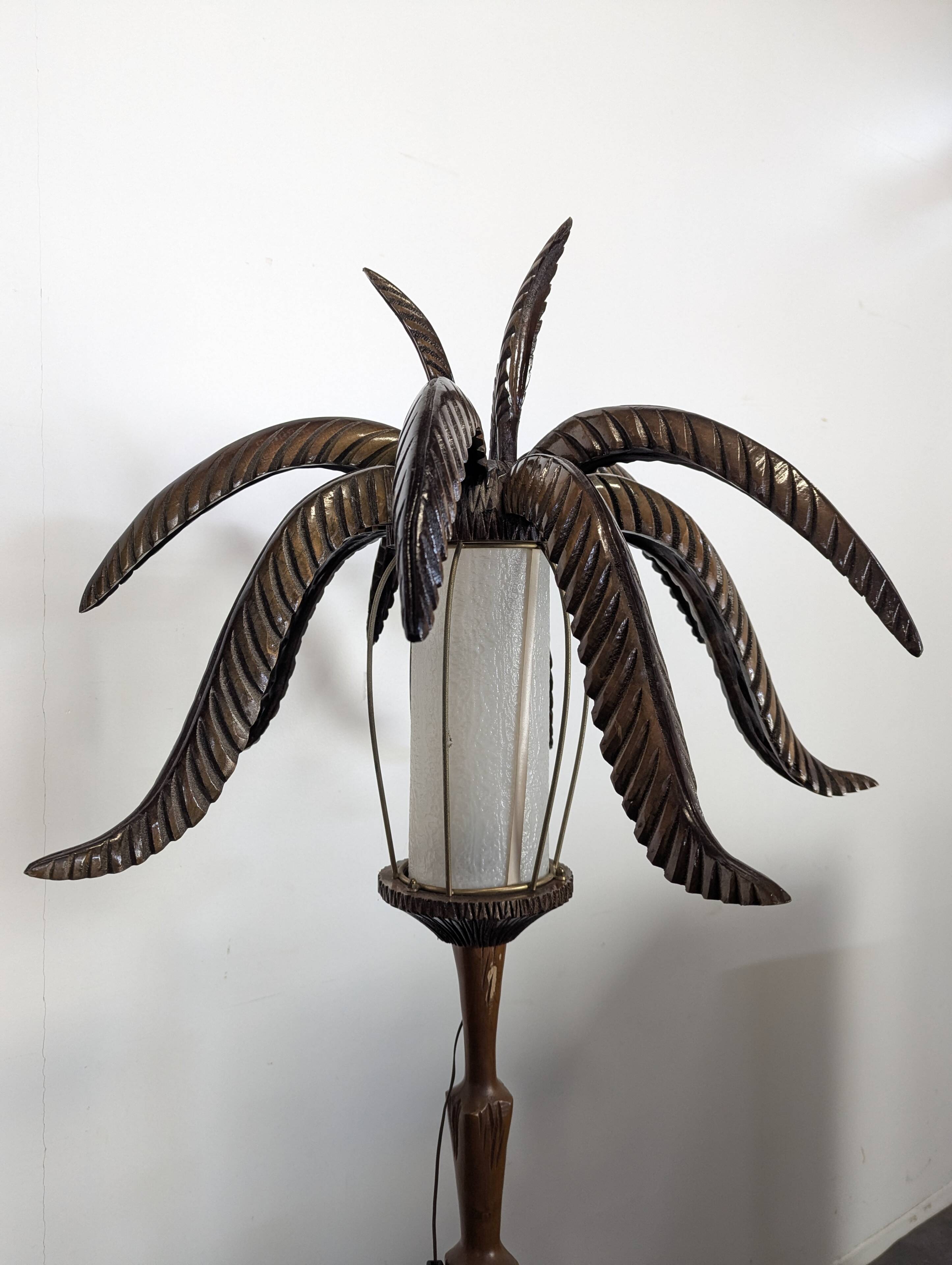 Palm tree floor lamp by Alberto Tura from the 1950s.