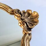 Mirror rocked carved and gilded wood 30x45cm