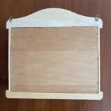 Wooden wall-mounted mail and key holder