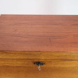 Jalousie Cabinet with Pull-Out Drawers in Teak Wood from the 1960s