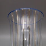 Vintage vase in crystal blue and gold