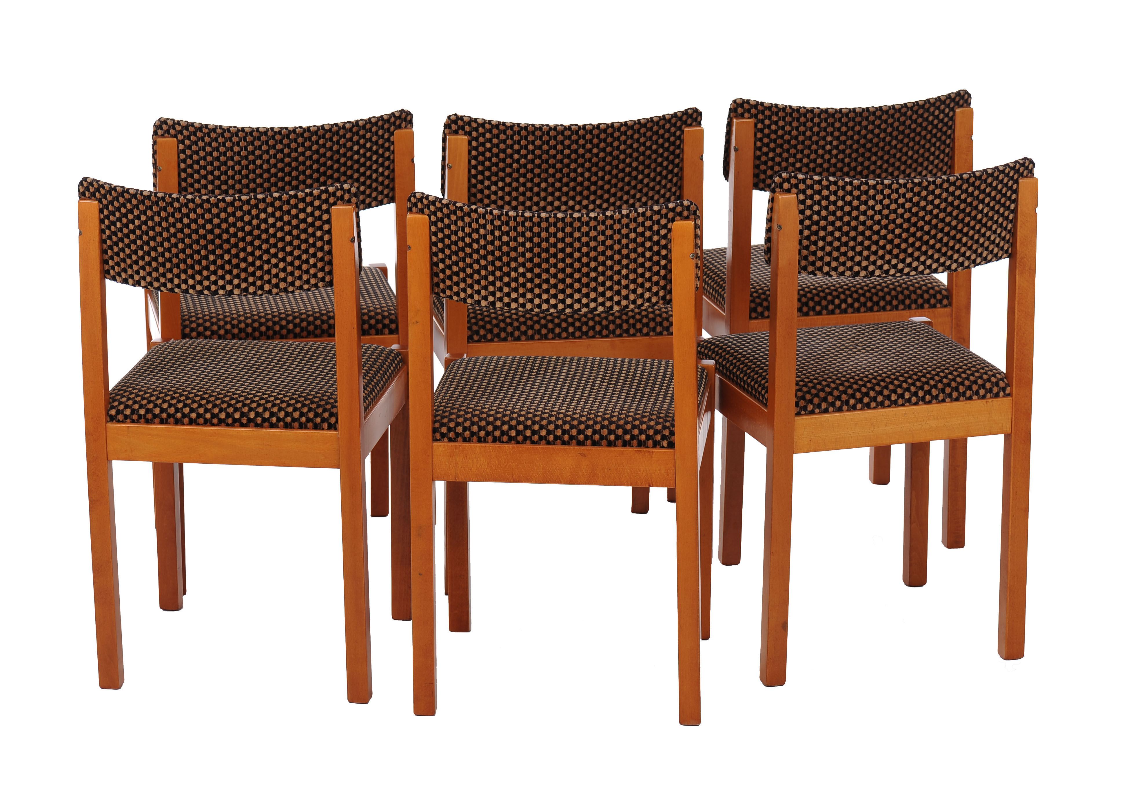 6 chairs Baumann vintage 1970