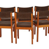 6 chairs Baumann vintage 1970