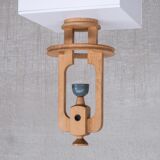 Guillerme et Chambron Oak Mid-Century Pendant Light