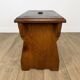 Antique slotted mountain chalet bench