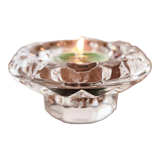 Glass candle holder