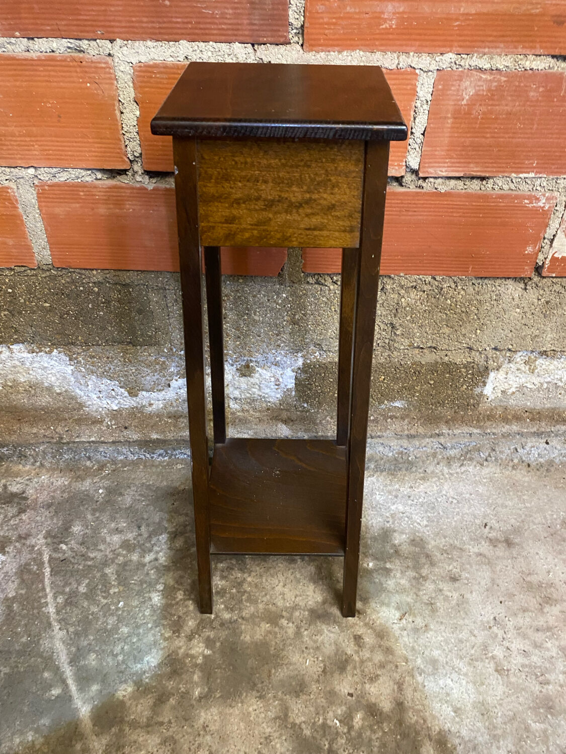 Vintage Wooden Stool #D458