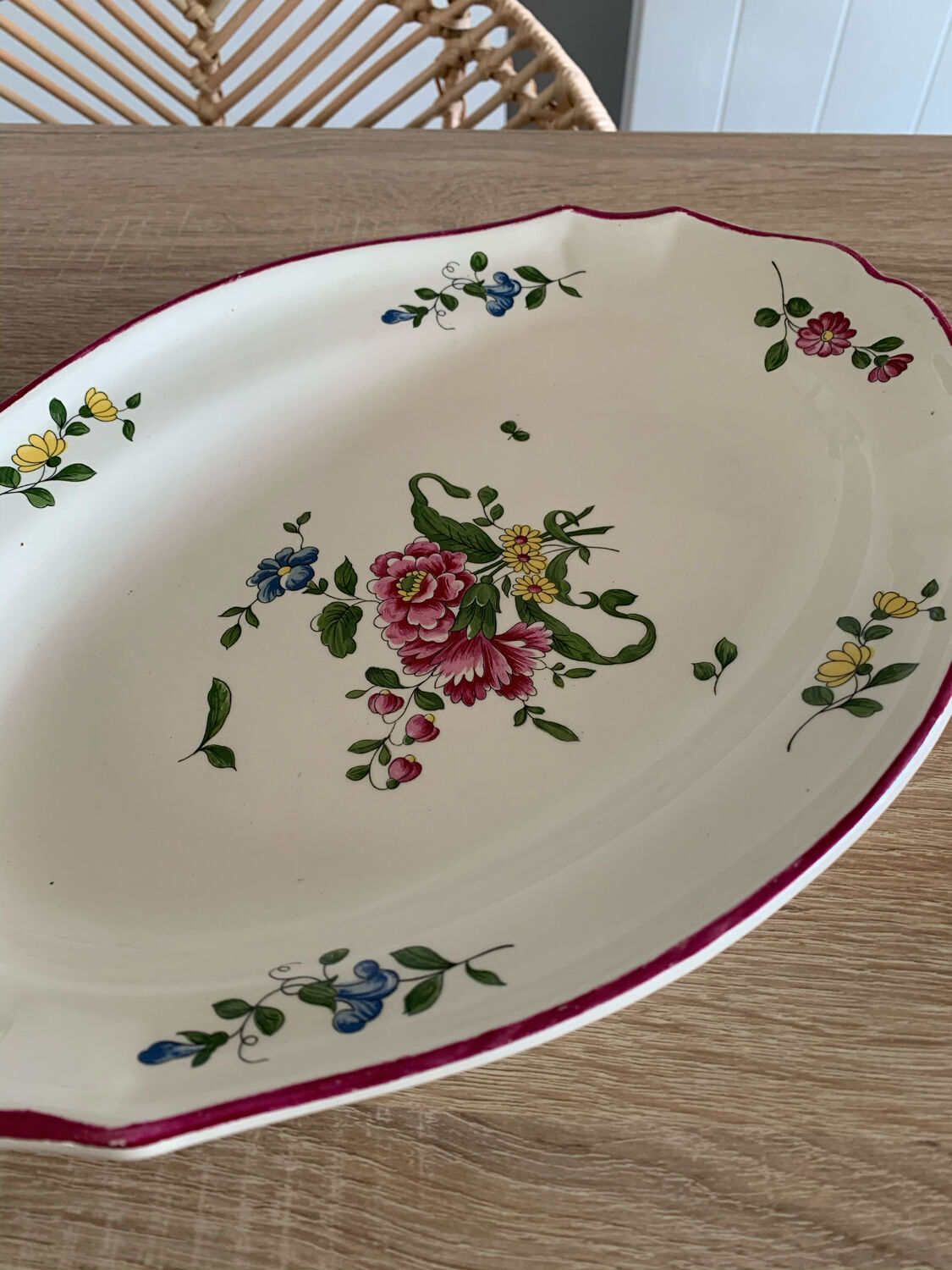 Old Saint Amand dish perfect condition