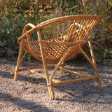 Rattan armchair 60