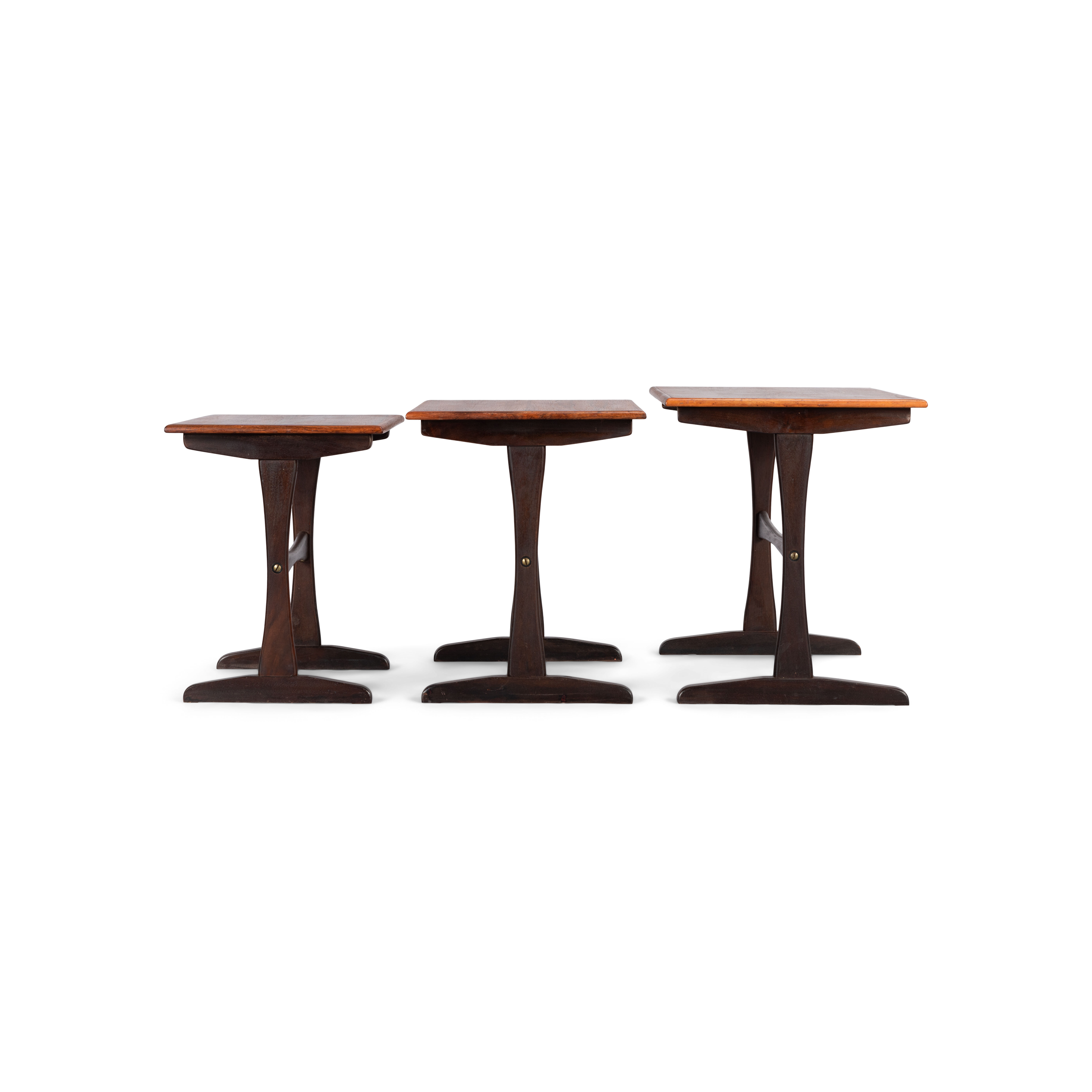 Mid-century danish rosewood pull out tables, 1960s