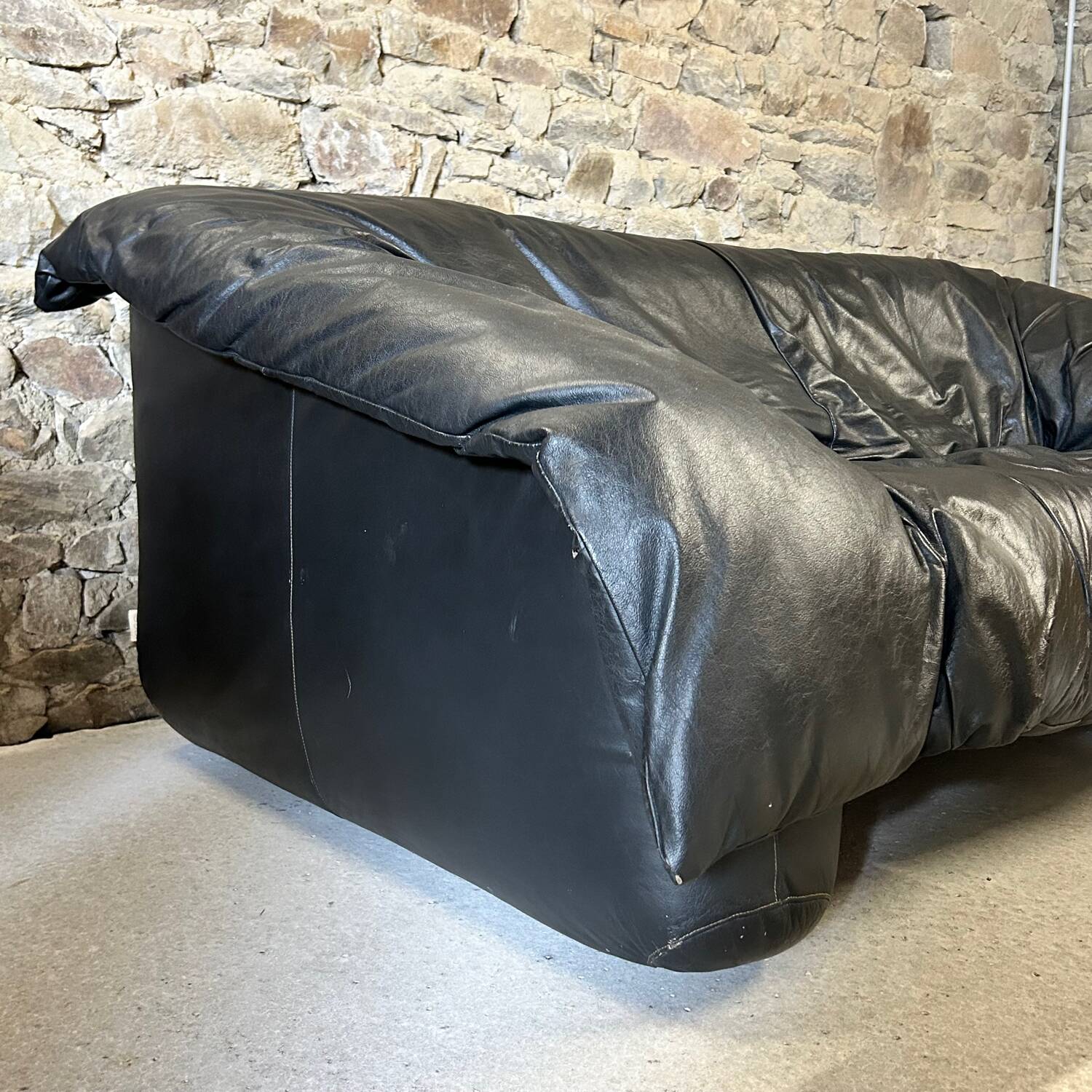 Canapé cuir Flou Flou par De Pas, D’Urbino & Lomazzi pour Ligne Roset
