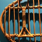 Rattan coat holder