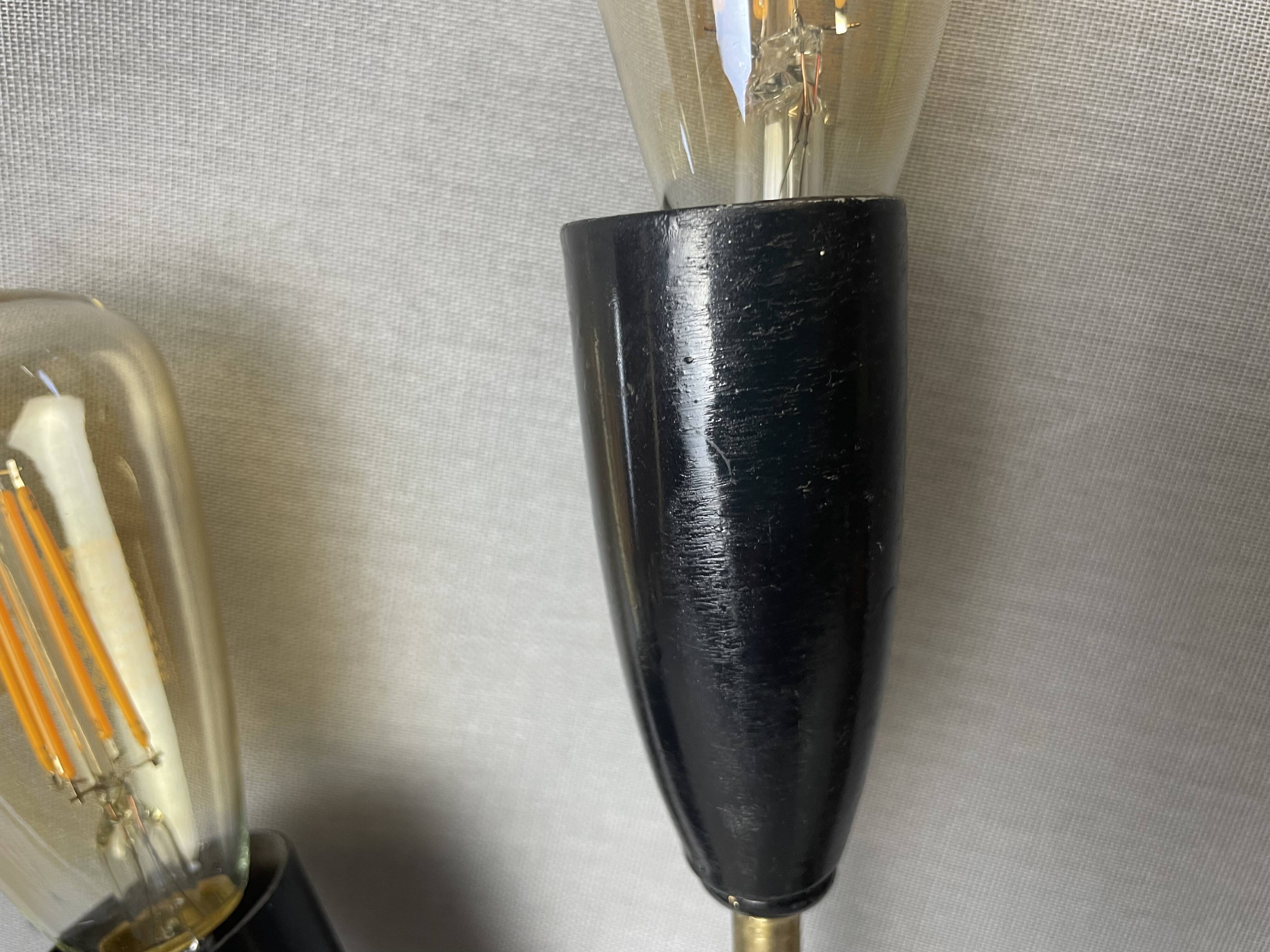 Mid Century double sconce wall lamp