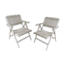 Pair of garden armchairs by R. Gleizes