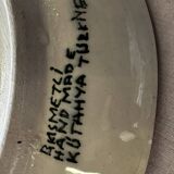 Kuthaya Decorative Plate Turkish Ceramic Handmade Diameter 23 cm
