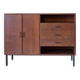 Mid Century Modern Rosewood Sideboard with Drawers, Italy 1970s
