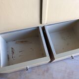 Weathered toilet cabinet