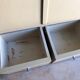Weathered toilet cabinet