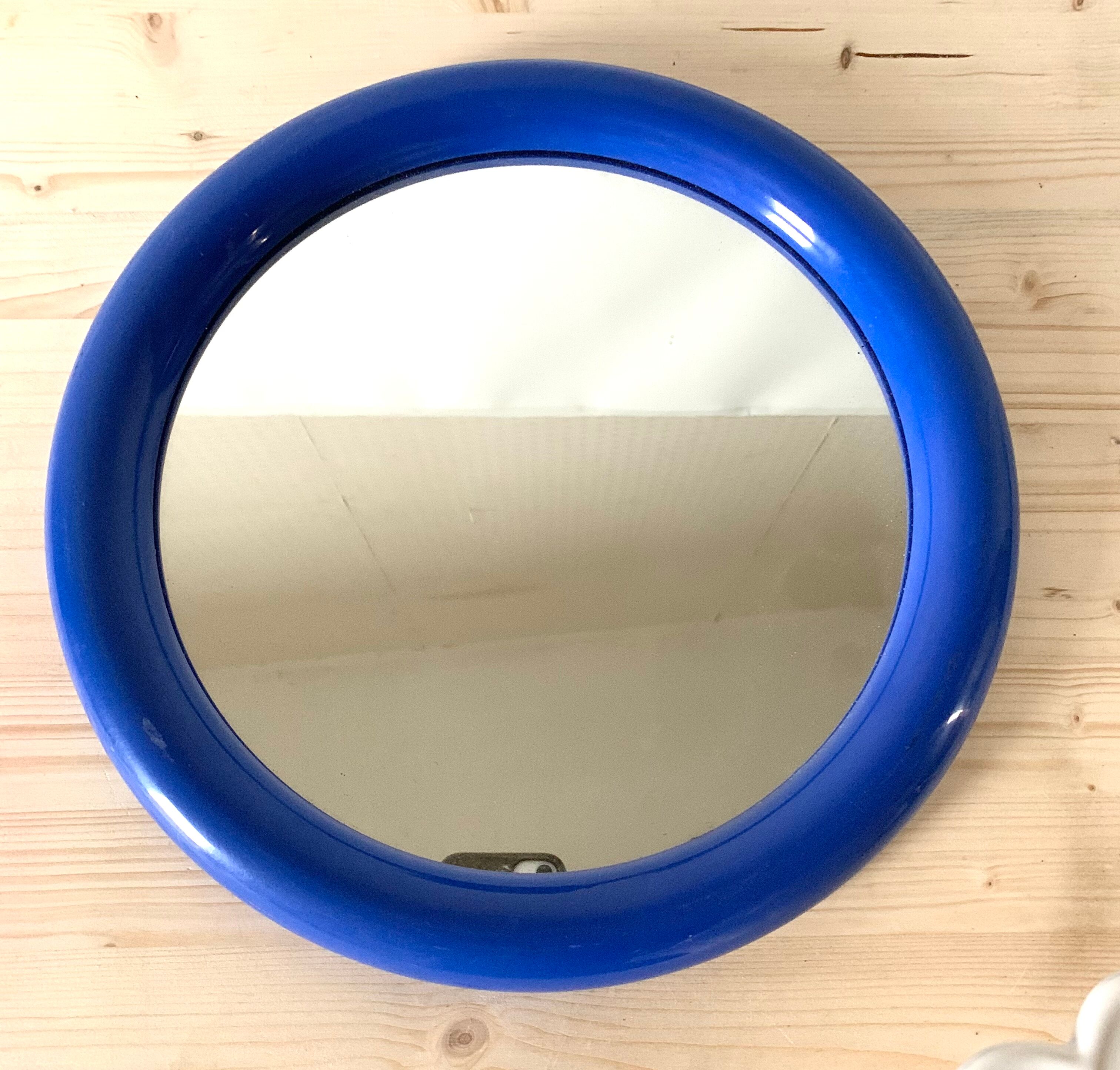 Vintage blue mirror