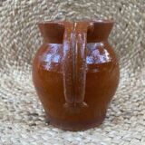 Glazed terracotta pitcher, early 20th century