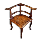 Fauteuil d'angle 1900 assise bistro