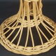 Porte chapeau osier vintage 70