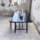 Tapiovaara dining table, black patina, 1950s.
