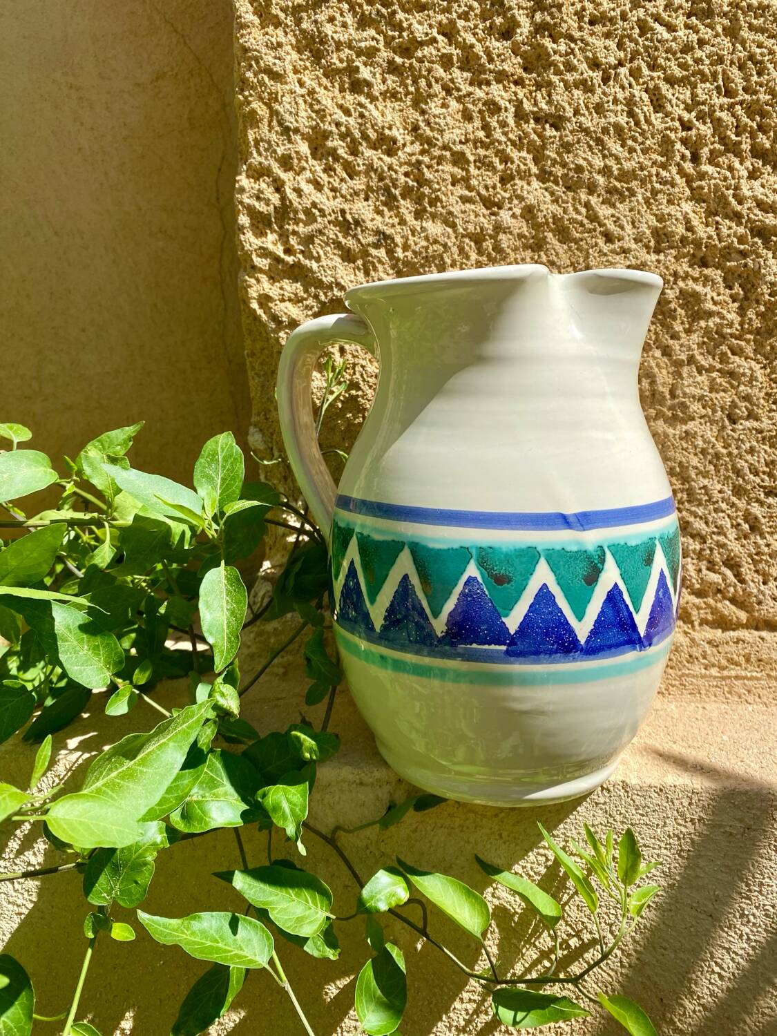80s Italian Ceramic Pitcher