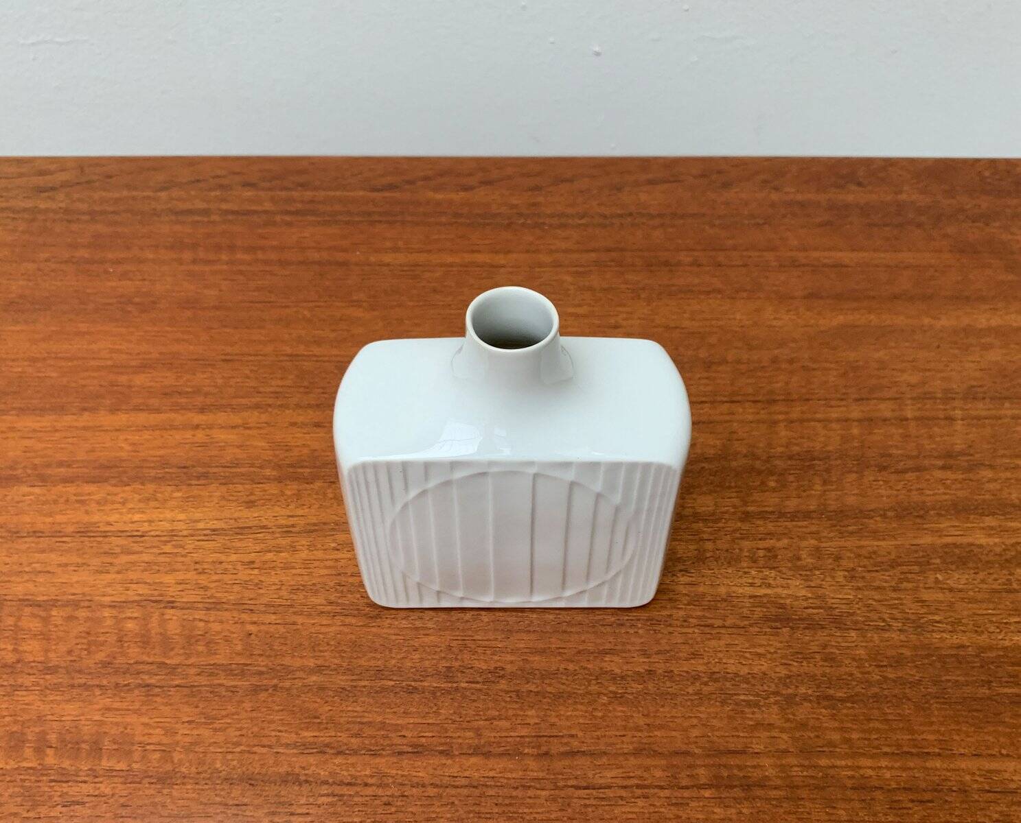 Vintage minimalist porcelain vase from Fürstenberg, Germany.