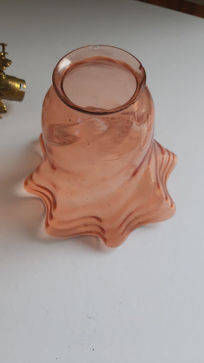 Art deco bronze wall lamp