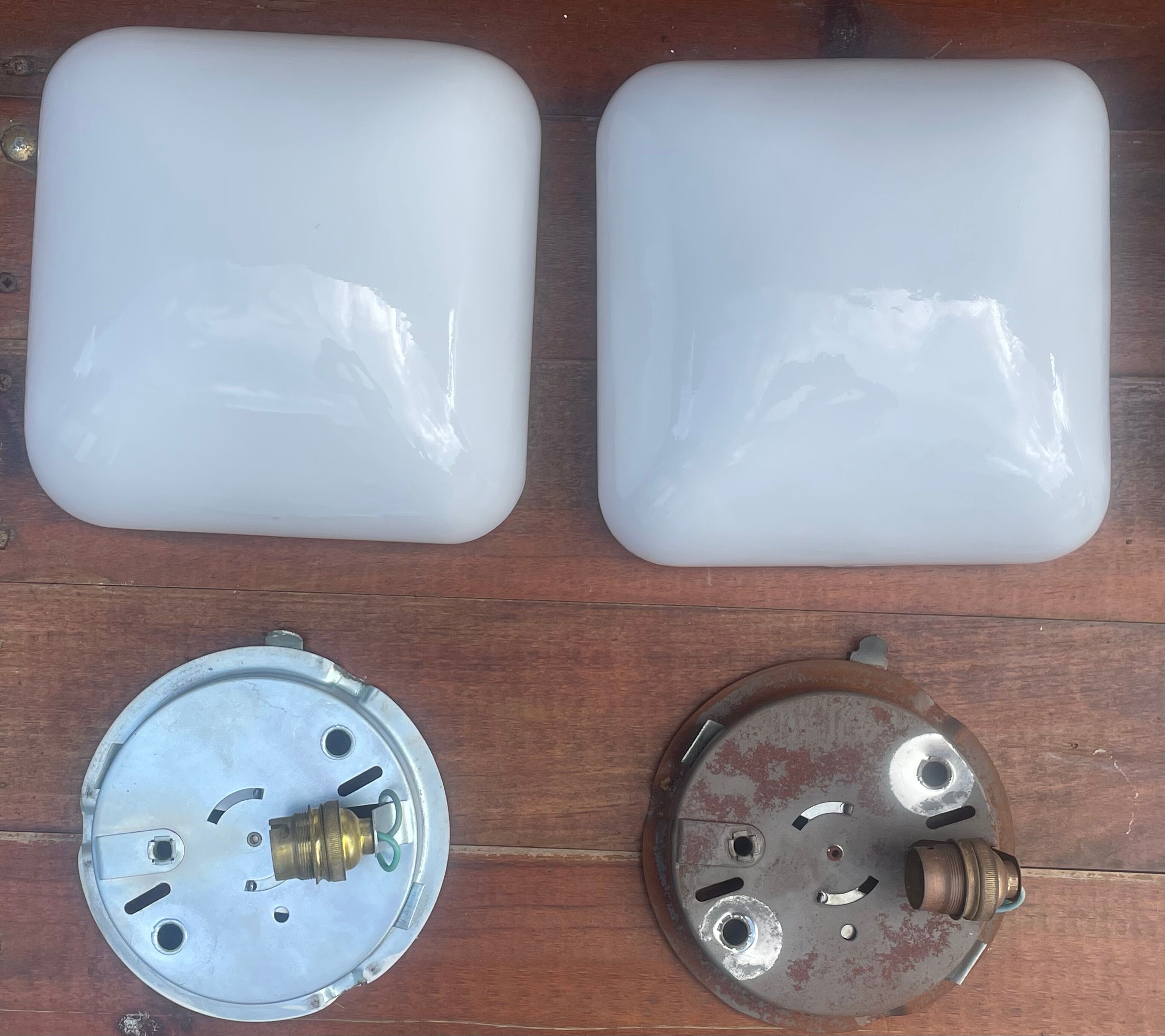 Set of 4 ceiling lights year 70