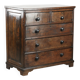 English antique oak chest of drawers / commode from the early 18th century