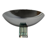 Chrome and glass wall light
