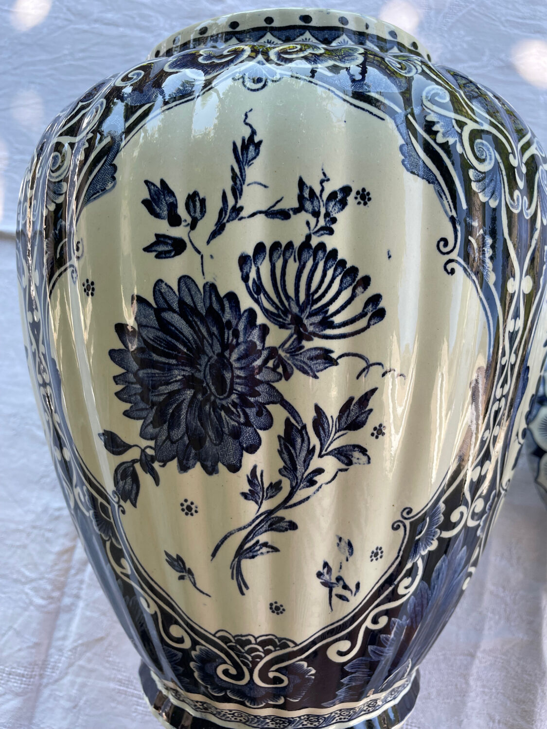 Delftware vase by Boch Royal Sphinx