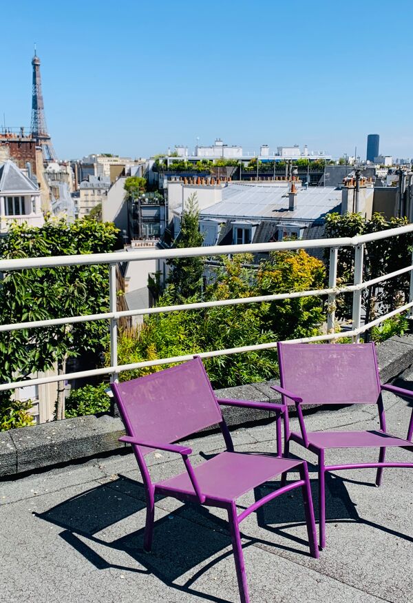 Chaise outdoor violette Le Cèdre Rouge