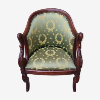 Empire-style swan-neck gondola chair / Restoration