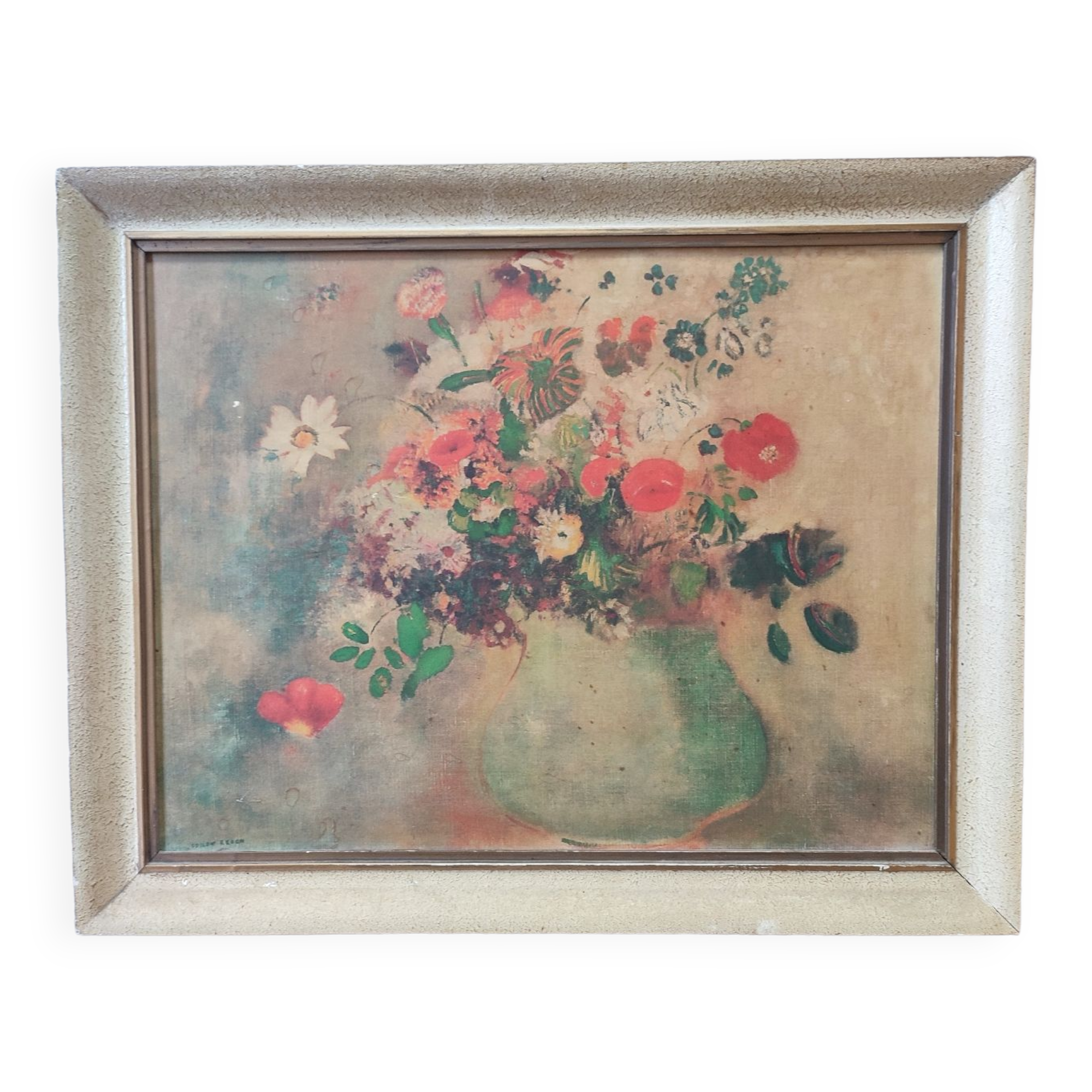 Reproduction painting Odilon Redon "Flowers in vase"