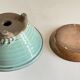 Pot tripode et soucoupe céramique vintage