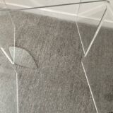 Duo of pull-out tables in plexiglass 70s